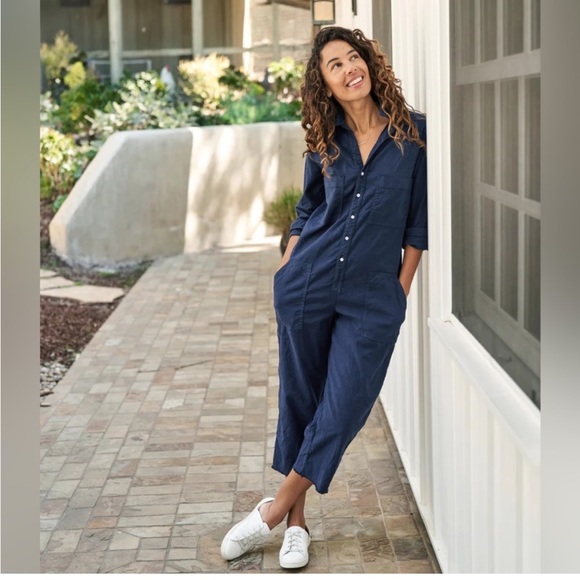 Frank & Eileen Pants - Frank & Eileen Northern Ireland Playsuit Navy